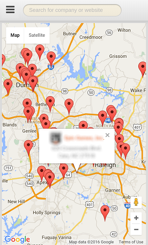 How do I identify online retailers near my current location?